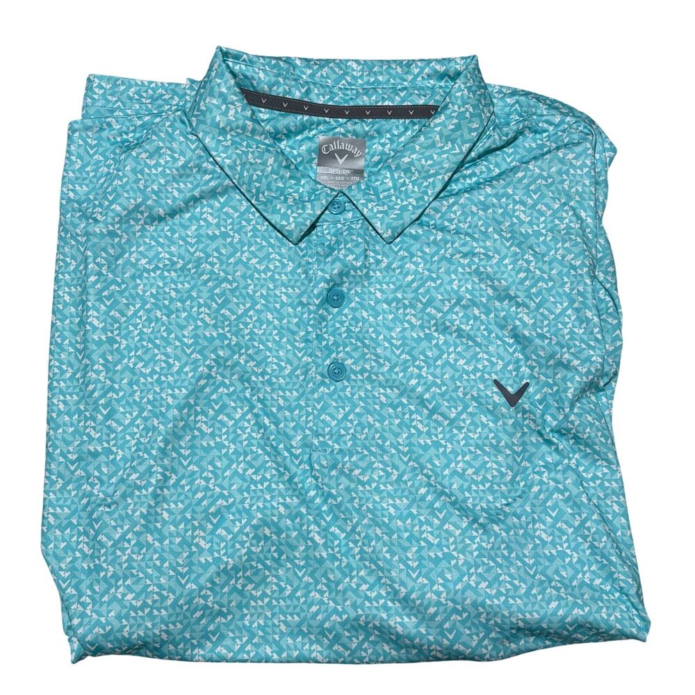 LOT OF 3 - Callaway Opti-Dri Performance Golf Polo Men’s 2XL Black Blue Gray EUC - Picture 6 of 7
